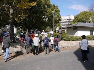 達上新池跡とその控え土手跡にて