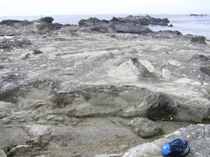 海底で液状化により形成された混在岩