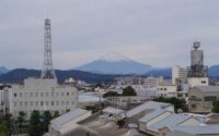 雪化粧した富士山