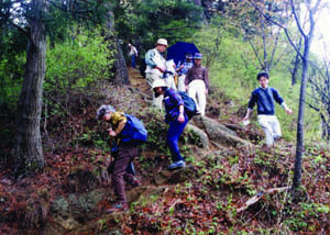 石老山を歩く