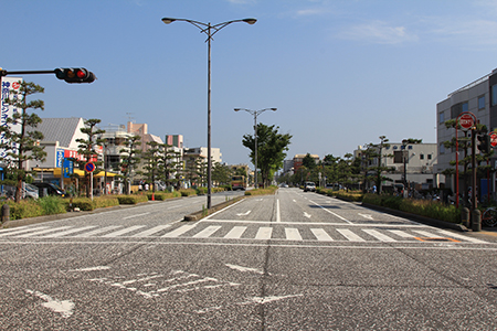 現在の平塚駅南口駅前道路