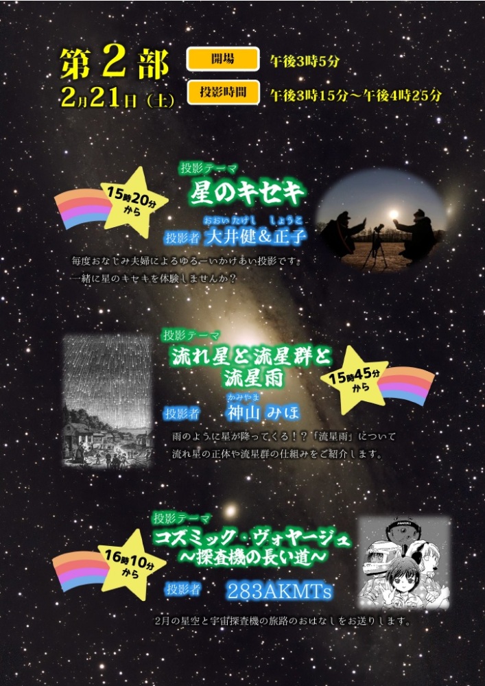 第25回博物館文化祭（令和7年度）でのプラネタリウム分科会投影内容（pdf)