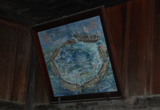 八幡神社に奉納された漁撈絵馬