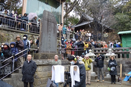 海南神社の見学者