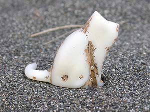 チョコエッグのフィギュア（ネコ）