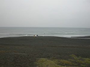 あまり何も落ちていない海岸