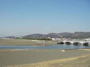 虹ヶ浜から見る富士山