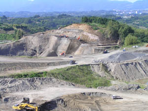 中井町の砂利取り場