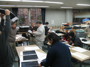 天体観察会　博物館まつり準備作業