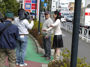 SCNが制作する相模国府の番組の撮影