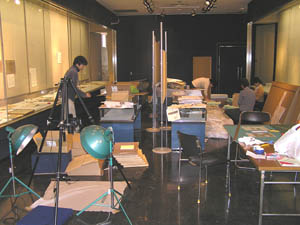 春期特別展の展示準備