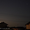 火星・木星・土星・月2020.03.21平塚市長持（撮影　剱持瑞穂）