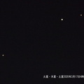 火星・木星・土星2020.03.17平塚市長持（撮影　剱持瑞穂）