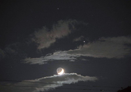 土星・木星・月2 20201119平塚(撮影　剱持瑞穂）