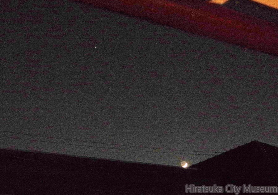 土星・木星・月20201118平塚(撮影　剱持瑞穂）