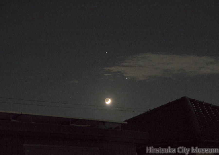 土星・木星・月20201119平塚(撮影　剱持瑞穂）