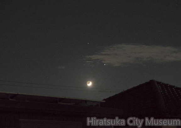 土星・木星・月20201119平塚(撮影　剱持瑞穂）