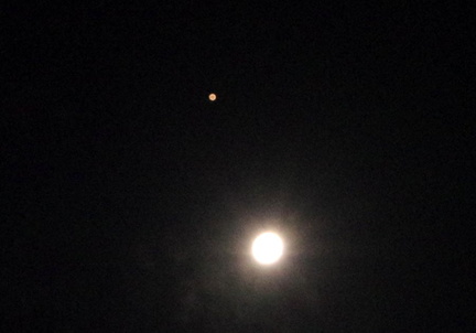 火星と月2 20201029平塚(撮影　剱持瑞穂）