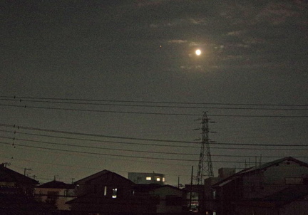 火星と月20201029平塚(撮影　剱持瑞穂）