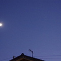 月・土星・木星20201024平塚(撮影　剱持瑞穂）