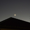 月・土星・木星20201217市内長持（撮影　剱持瑞穂）