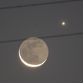 月と金星20201213市内長持（撮影　剱持瑞穂）
