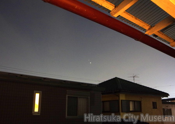 土星と木星20201212市内長持（撮影　剱持瑞穂）