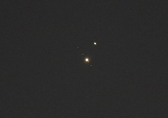 土星と木星20201221市内長持（撮影　剱持瑞穂）