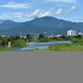 花水川からの大山2021.08.19平塚（撮影　岡根武彦）