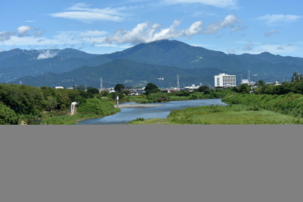 花水川からの大山2021.08.19平塚（撮影　岡根武彦）