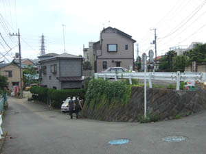 砂州を削る相模川の旧河道