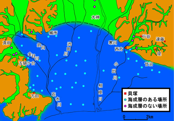 6000年前の縄文海進