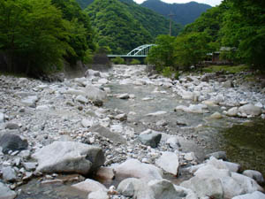 酒匂川上流　中川川の景観