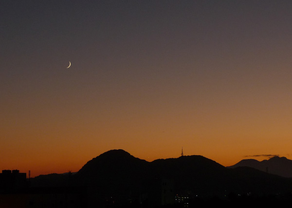 月と金星