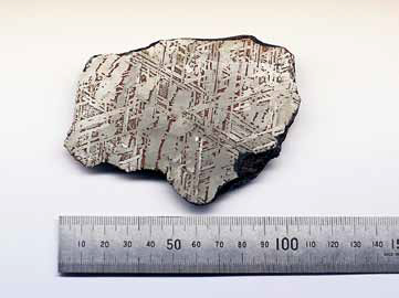 オデッサ隕石の断面図