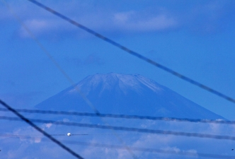 富士山初冠雪