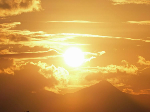 寺田縄の夕焼け