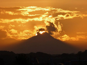 寺田縄の夕焼け