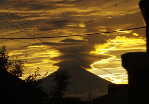 夕焼富士